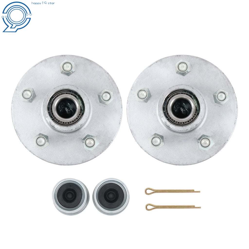 Galvanized Hub Kit for Boat Trailer 3500 (5 Lug, Greased)