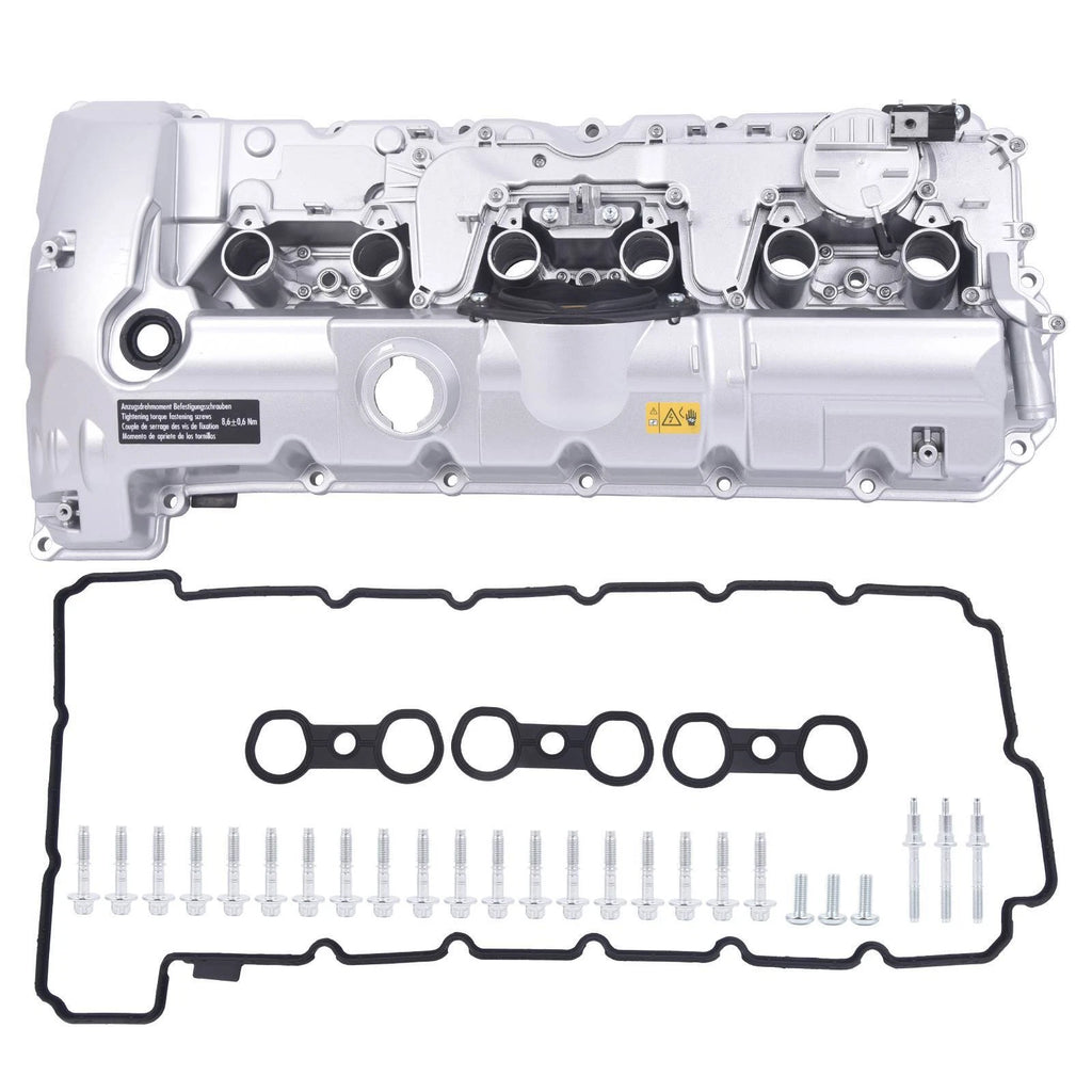 Aluminum Engine Valve Cover with Gasket & Bolts for BMW 128i 328i 528i Z4 X3 (2008–2013)