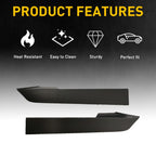 2X Headlight Filler Trim for Tacoma (2012–2014) Right & Left Pair Black