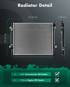 Aluminum Radiator for Toyota Tacoma (2016–2023) 13565