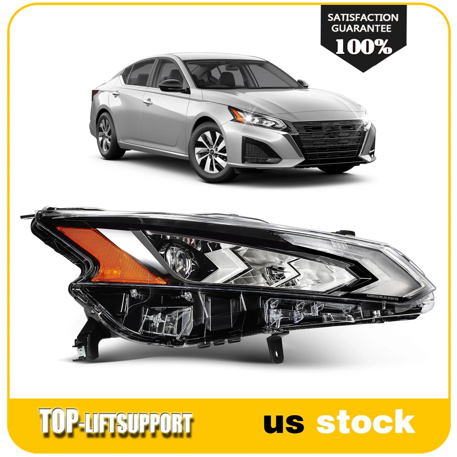 Right Side LED DRL Headlight for Nissan Altima (2019–2022)