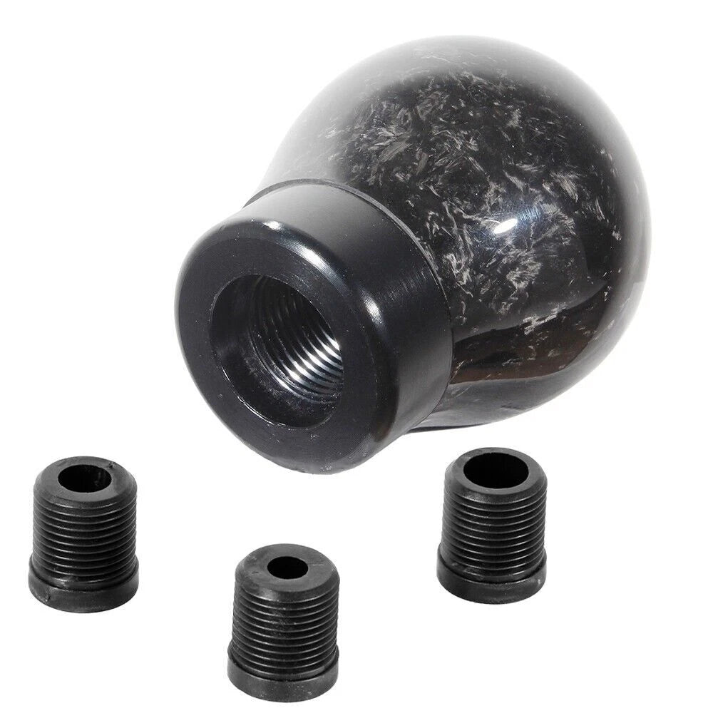 Carbon Fiber Black Ball Manual Gear Shift Knob Universal