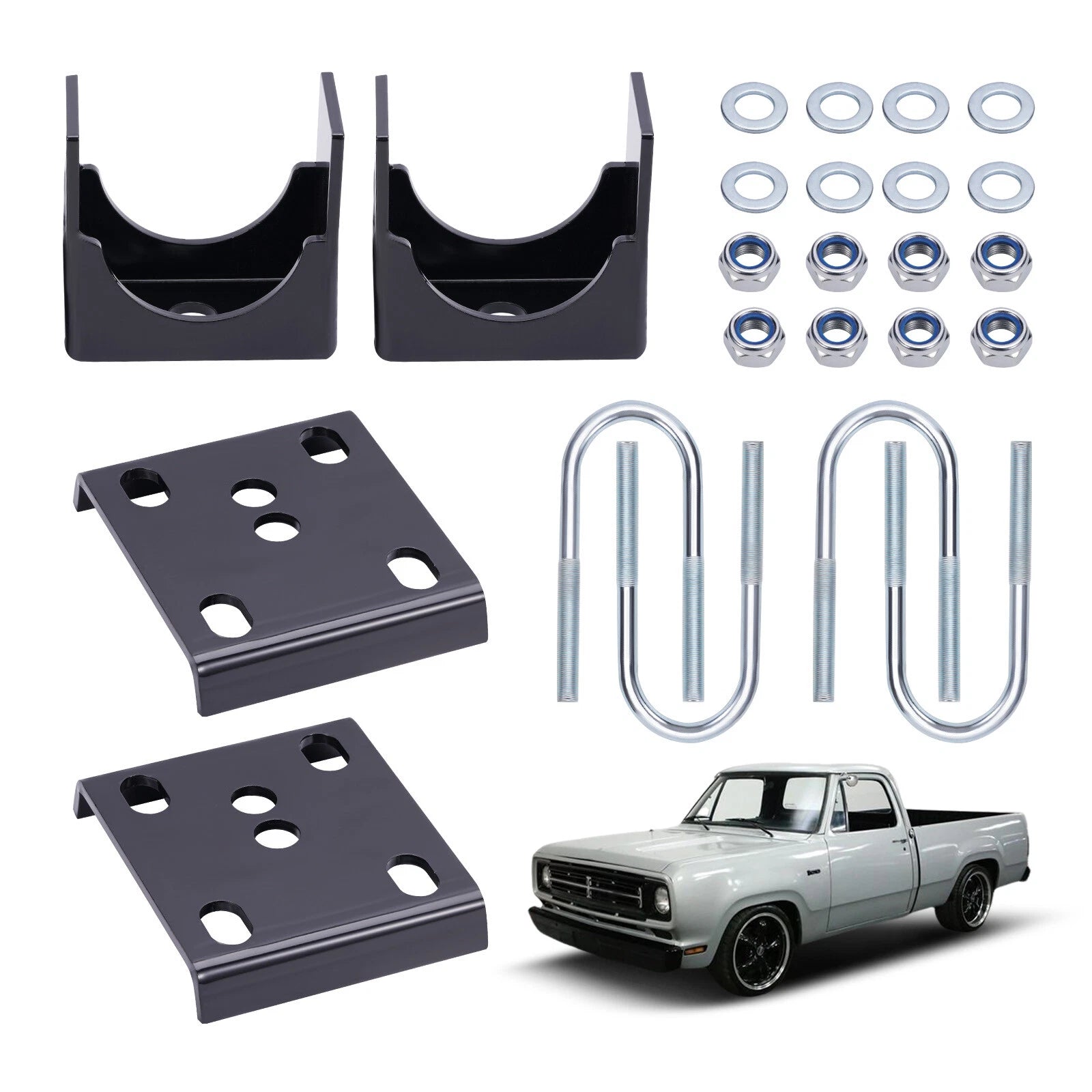 Rear 6" Drop Axle Flip Kit for Dodge Ram D100 D150 Ramcharger (1972-1993)