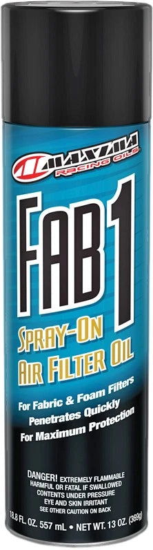 Maxima Fab 1 Spray-On Air Filter Oil 13 oz for Dirt & Dust Control
