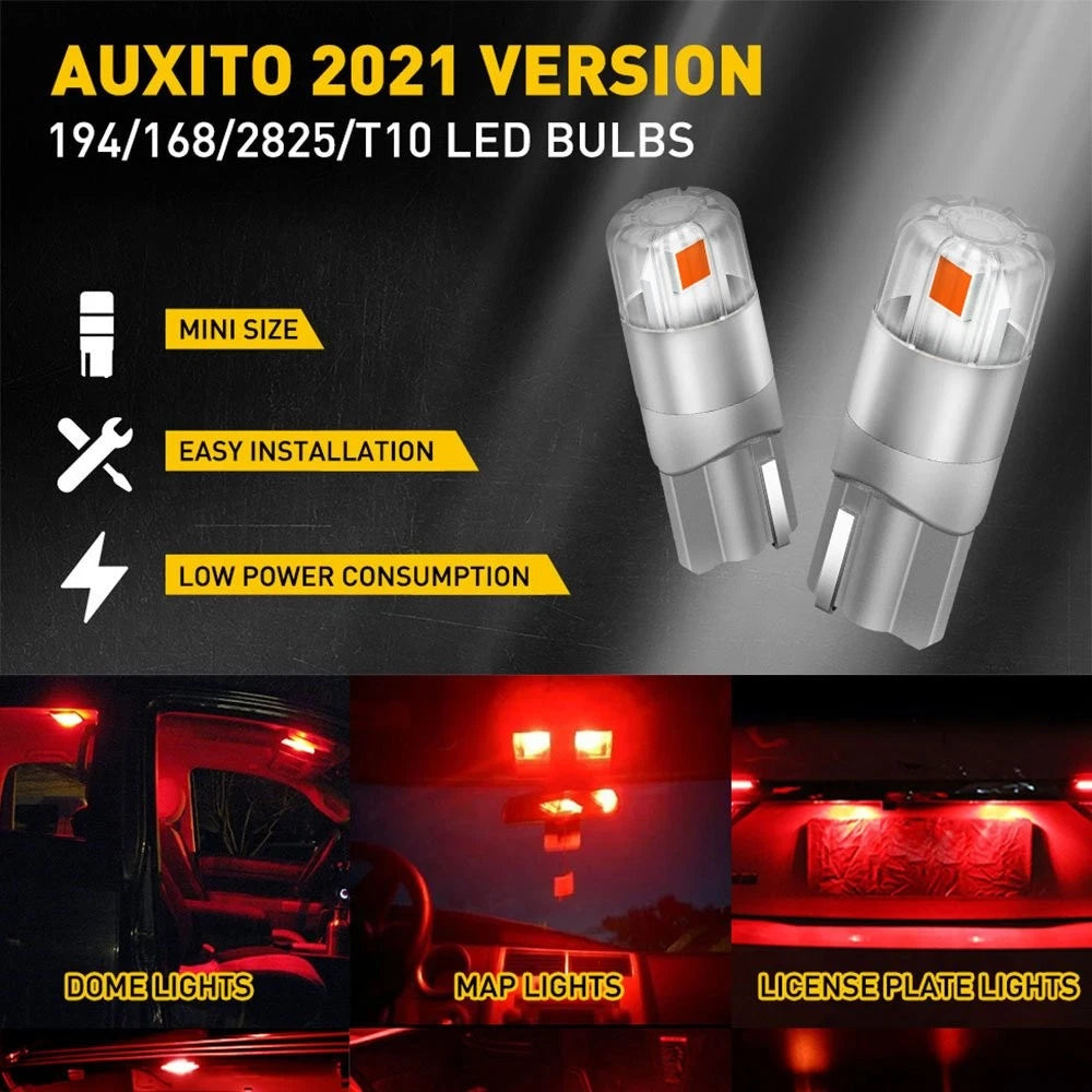 LED T10 Side Front Marker, Glove Box, License Plate Light for Fit (2015–2020)