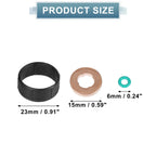 Set of 1 Fuel Injector Seal 1204698 1348623 1348625 for Ford Fiesta (2001–2017)
