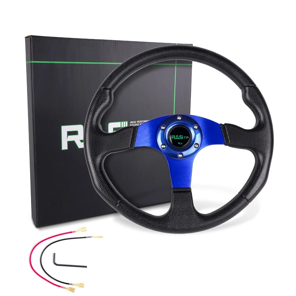 14" Steering Wheel with Quick Release Hub Adapter for Civic Integra