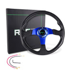 14" Steering Wheel with Quick Release Hub Adapter for Civic Integra