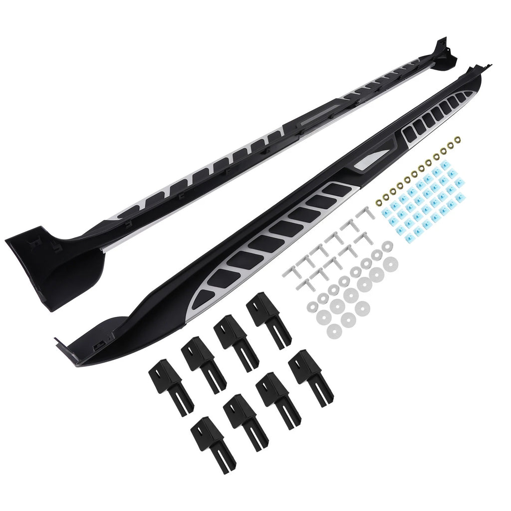 Set of 2 Black Aluminum Running Boards for Kia Carnival (2022–2026)