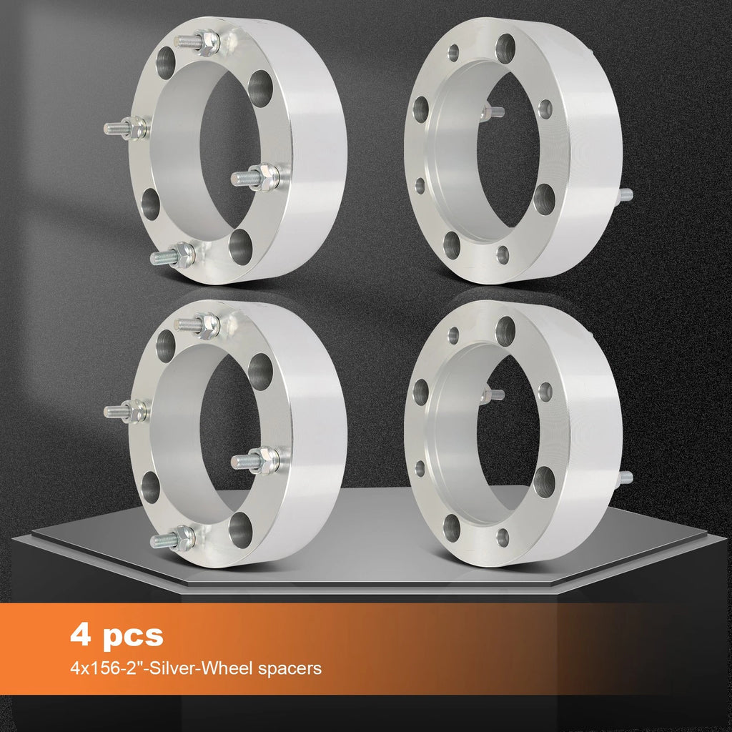 Set of 4 Wheel Spacers 4X156 50mm 3/8" for Polaris RZR XP Sportsman Ranger