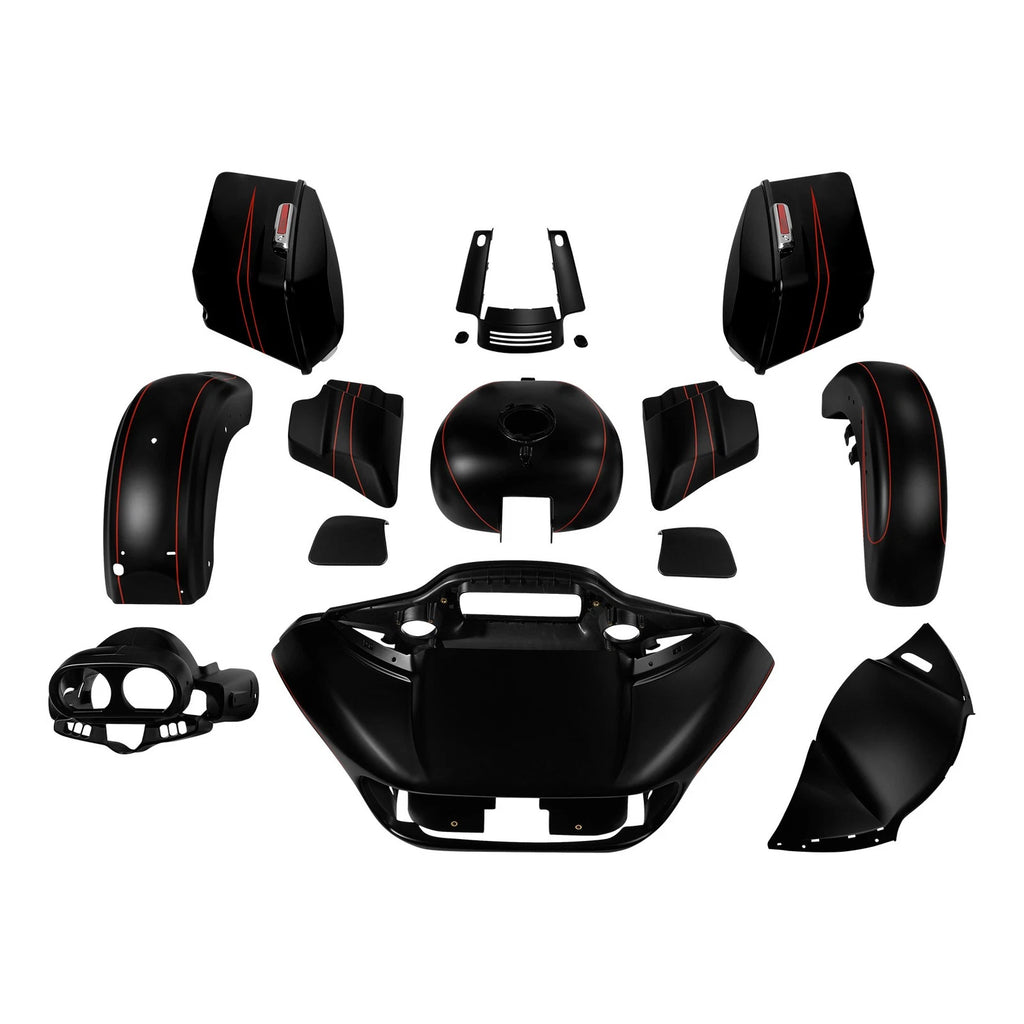 Fairing Bodywork Kit for Harley Touring Road Glide FLTRX (2015–Present) Black Denim