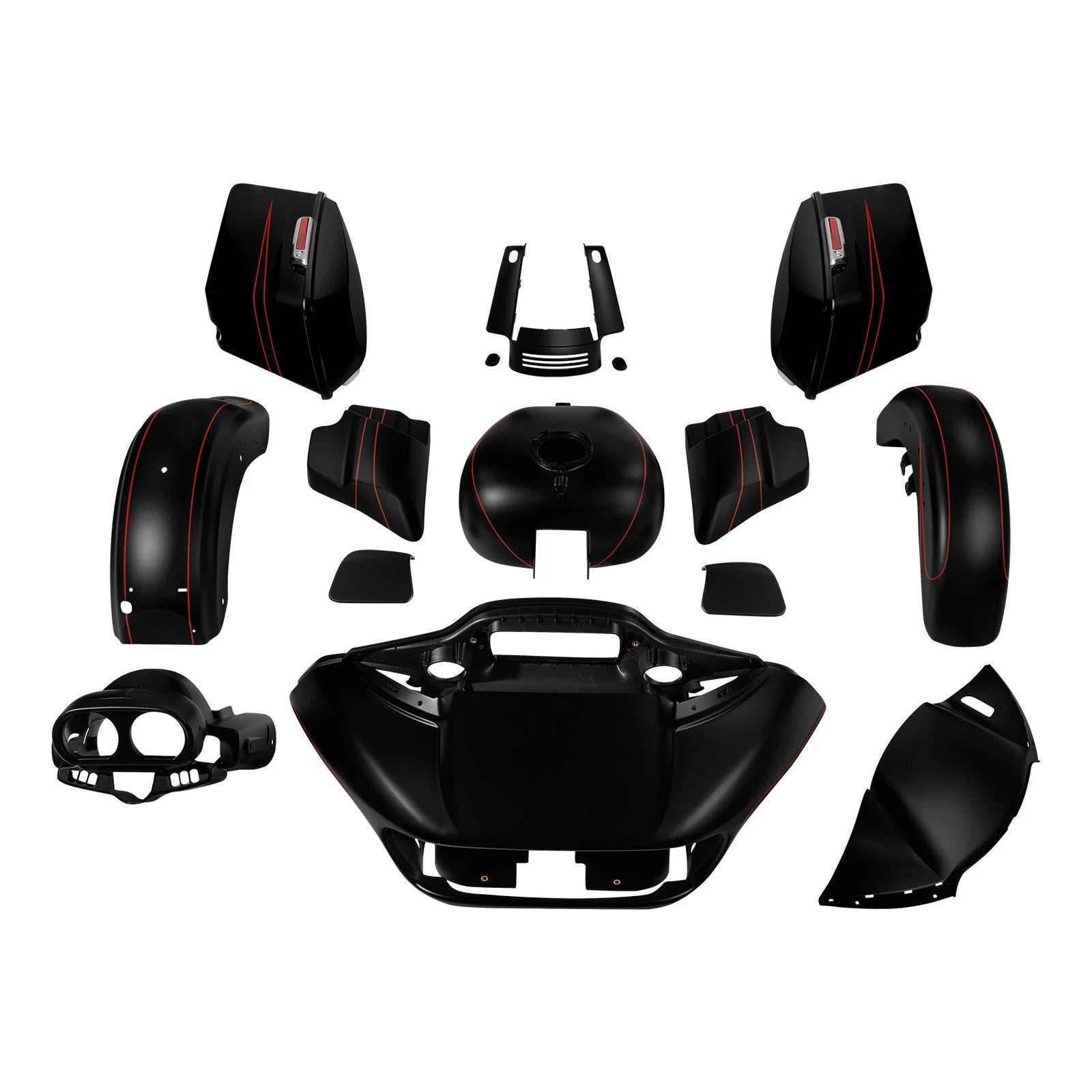 Fairing Bodywork Kit for Harley Touring Road Glide FLTRX (2015–Present) Black Denim