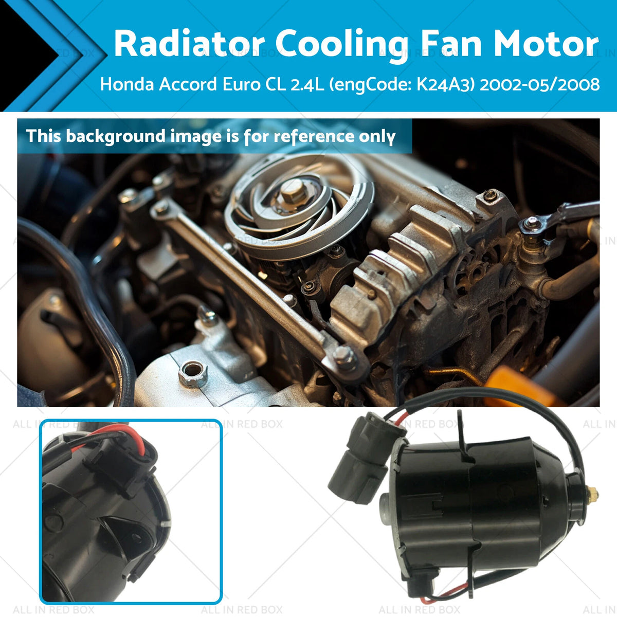 Cooling Fan Motor for Honda Accord Euro CL (2002–2008)