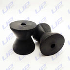 2 Pack Bow Stop Rollers for Boat Trailer (4 Inch Mounting Width)