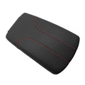 Console Lid Armrest Cover for Nissan Rogue (2017–2020) Red Stitch