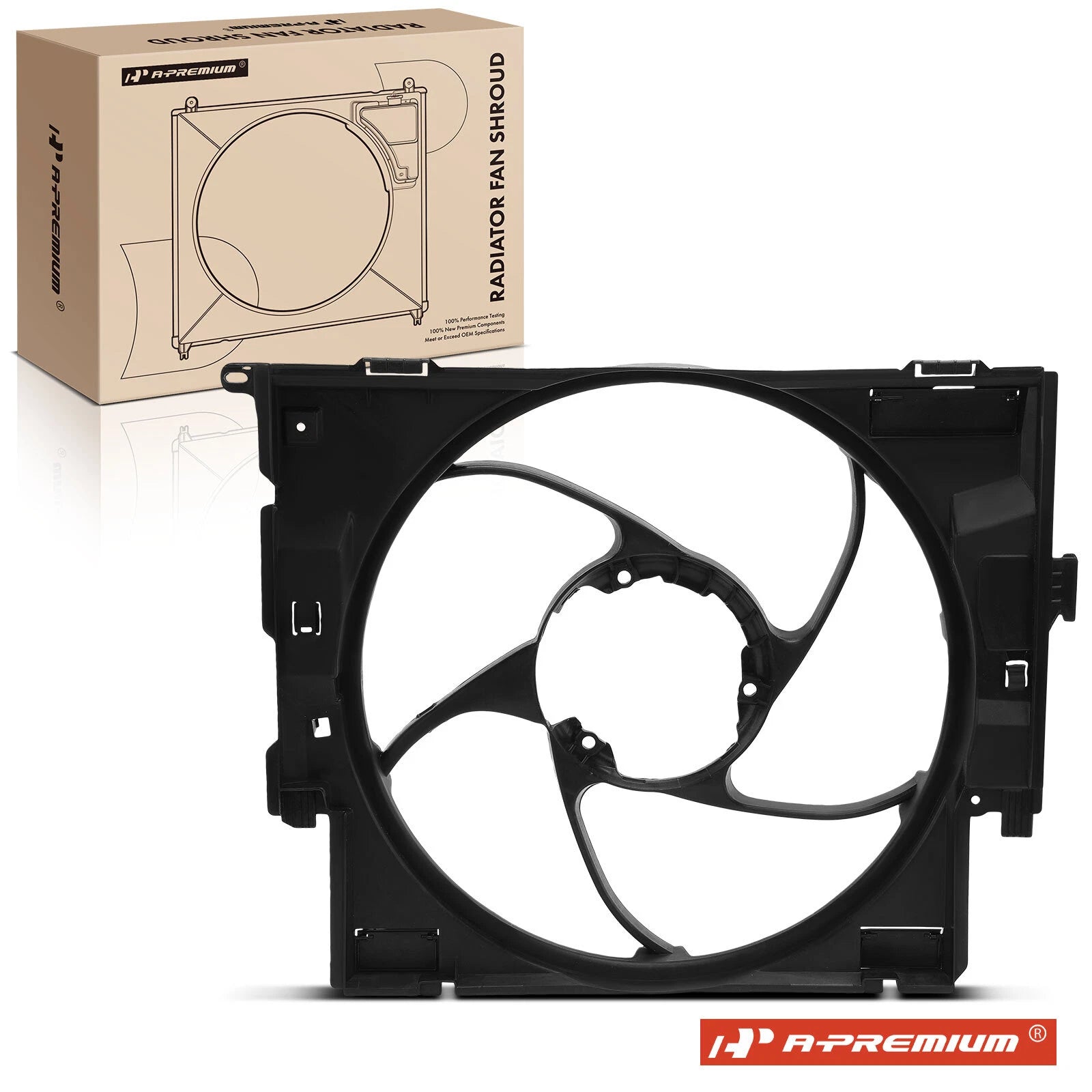 Radiator Cooling Fan Shroud for BMW 328i 320i 335i 435i M235i (2012–2019)