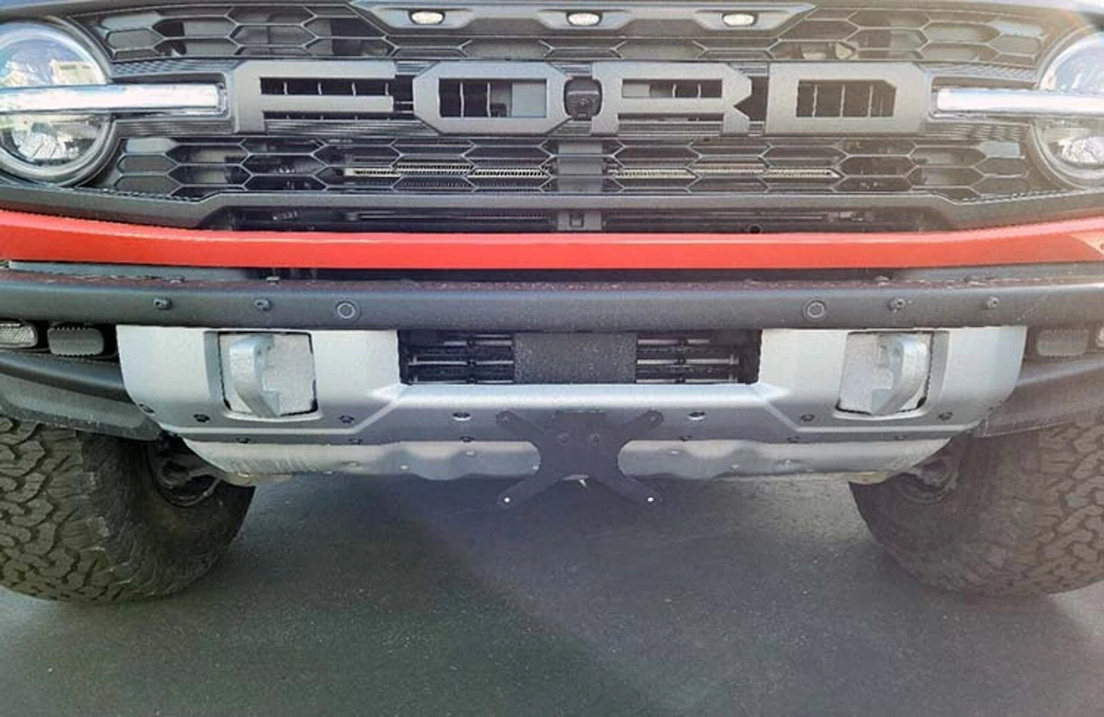 License Plate Bracket Metal Removable for Ford Bronco Raptor (2022–2024)