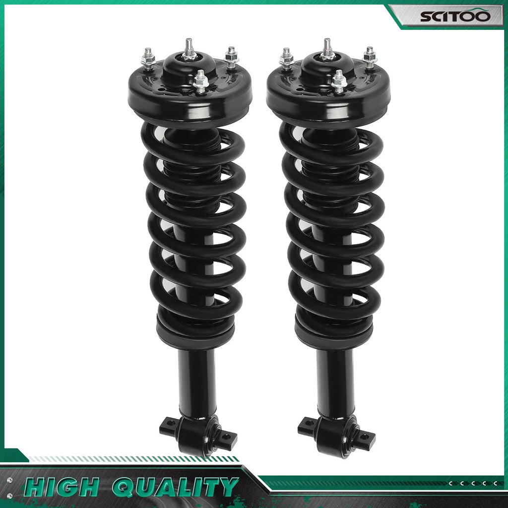 2Pcs Struts Coil Spring Shocks for Ford F-150 (2014) 4WD Front Pair