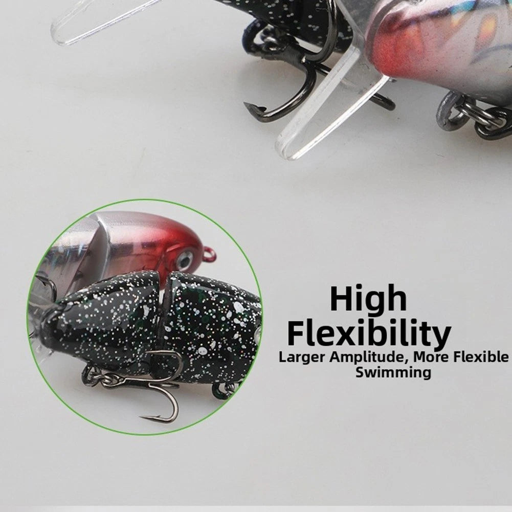 6cm 6.5g Flexible Two-Joint Swimbait Lure for Bass Trout (Freshwater)