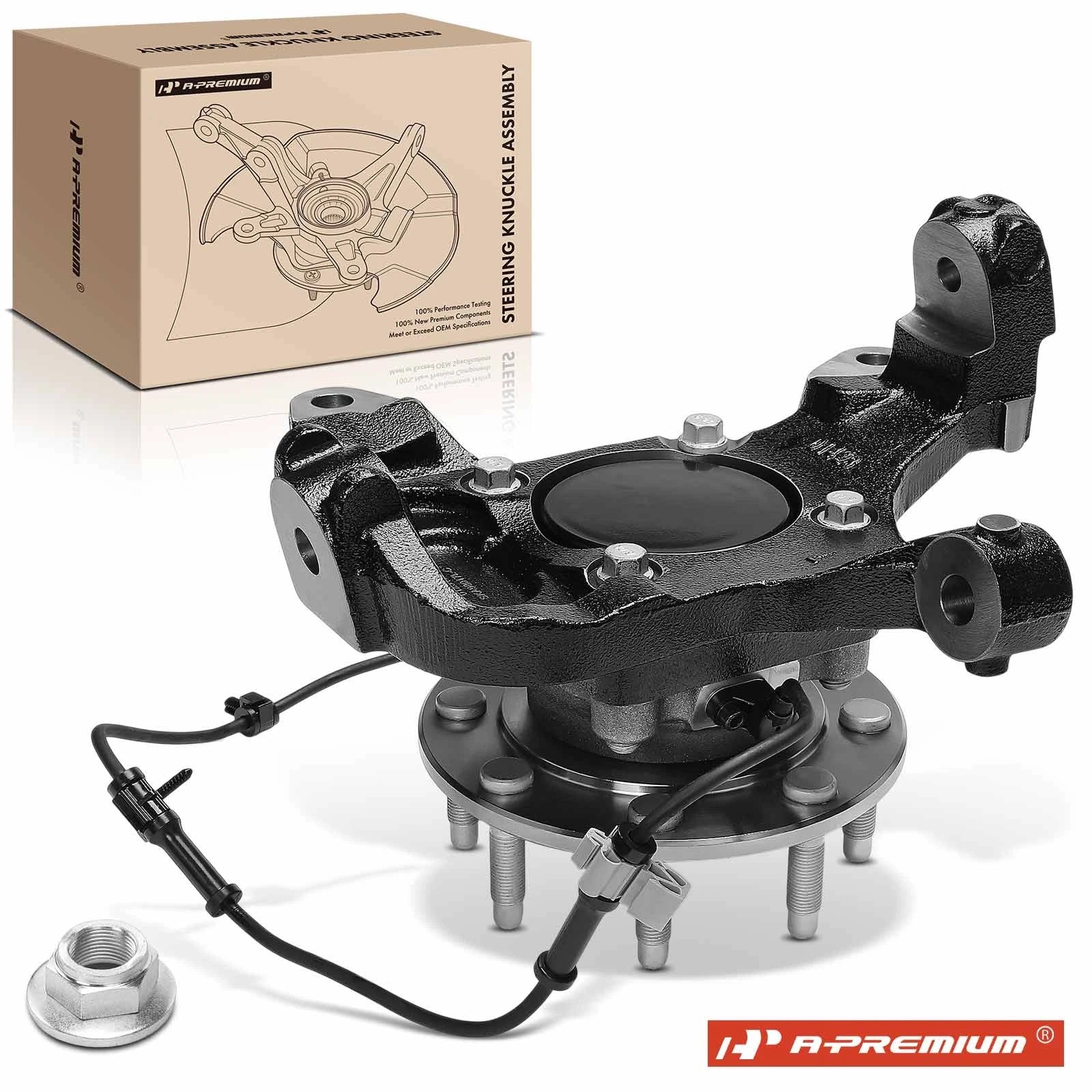 Front Left Steering Knuckle & Hub Bearing for Chevy Silverado GMC (2007–2018)