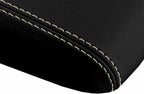 Leather Console Lid Armrest Cover for Ford Taurus (2001–2006) Beige Stitch