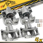 Set of 4 Brake Calipers for Jeep Liberty (2003–2007)