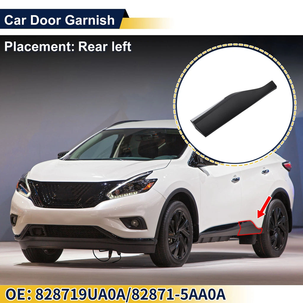 Door Side Lower Trim Rear Left No. 828719UA0A for Nissan Murano (2015–2021)