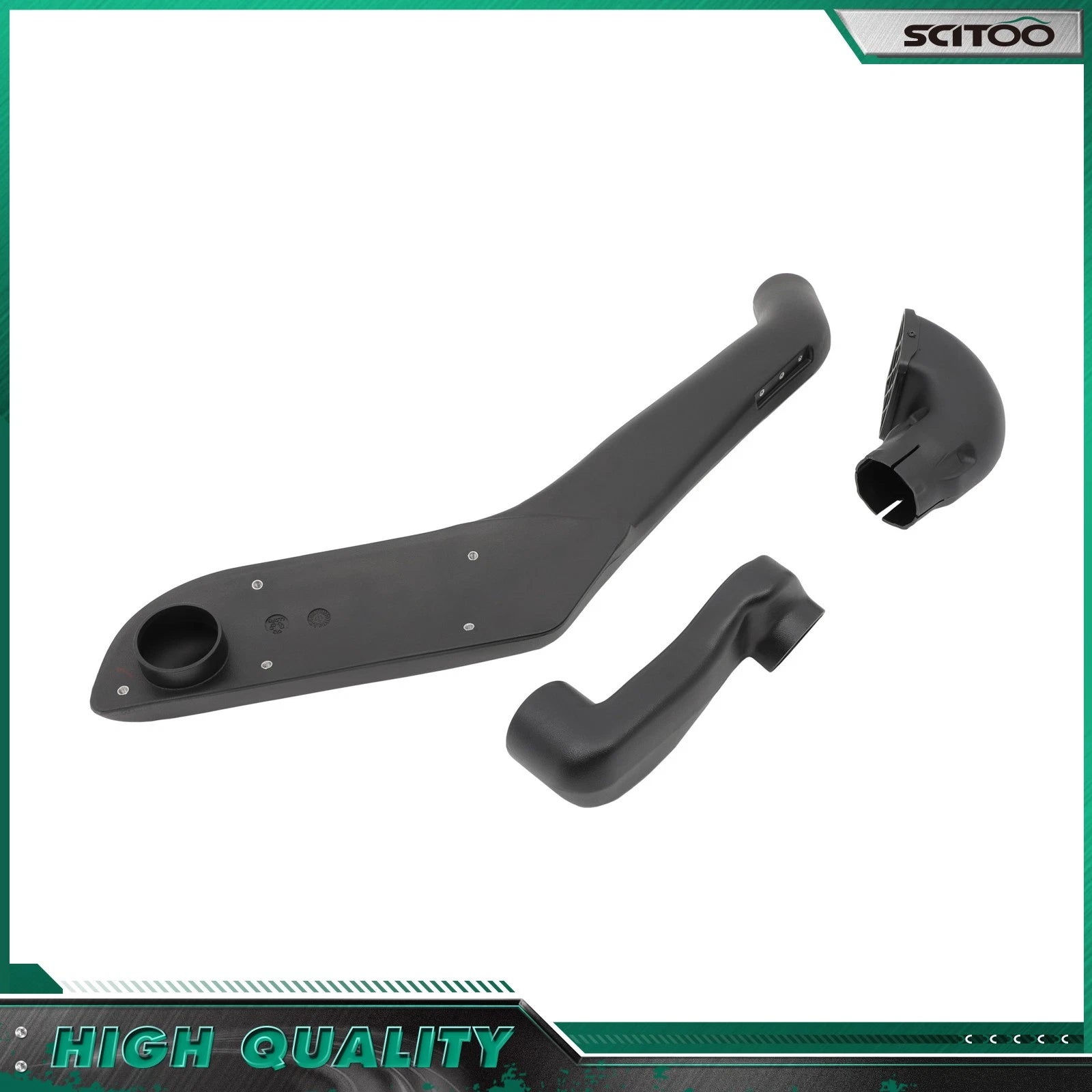 Air Intake Snorkel Kit for Toyota Prado 120 (2003–2009) Off Road Black