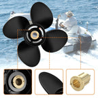 Boat Propeller 13.4 x 15 for Mercury 40-140HP (4 Blades, 15 Spline, RH)
