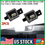 LED License Plate Light for Chevy Silverado GMC Sierra 1500 2500 3500 (2014–2021)