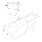Seat Backrest Pad for Harley Street Glide (2014–2023) Black