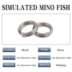 Stainless Steel Split Ring Connector for Fishing Lures (Universal)