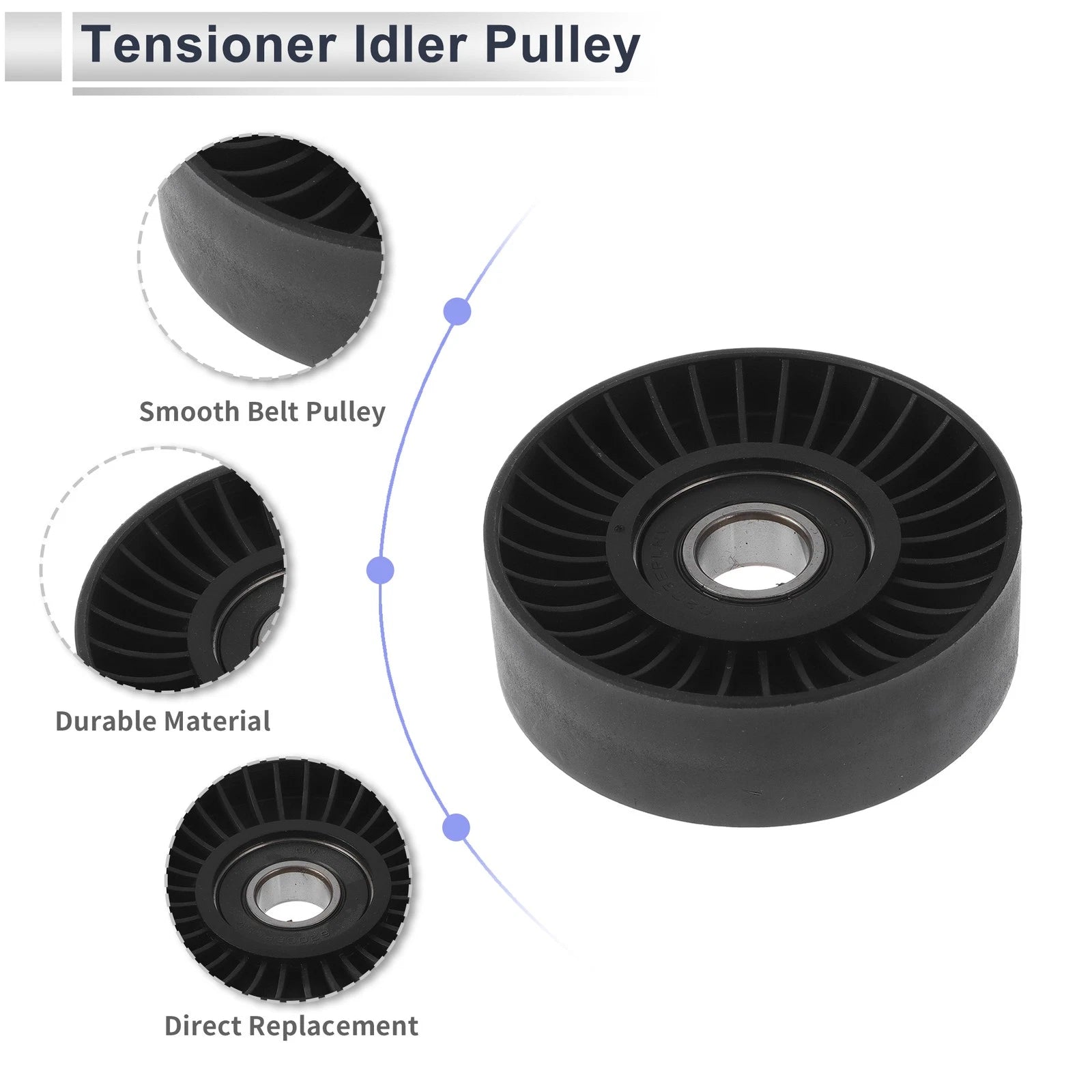 Drive Belt Idler Pulley for Kia Sportage (2005–2010) No. 2528737101/25286371101