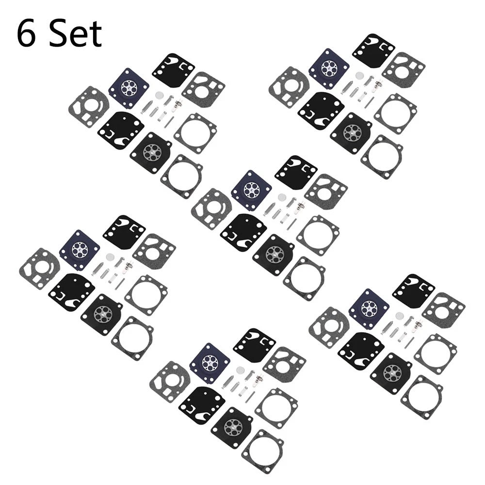 Set of 6 Carburetor Diaphragm Gasket Kit for ZAMA RB-29 RB29 C1U