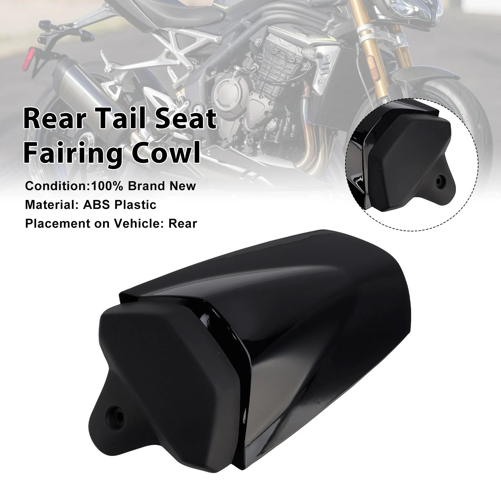 Rear Tail Seat Fairing Cowl Cover for Speed Triple 1200 RS (2025–2026) Black