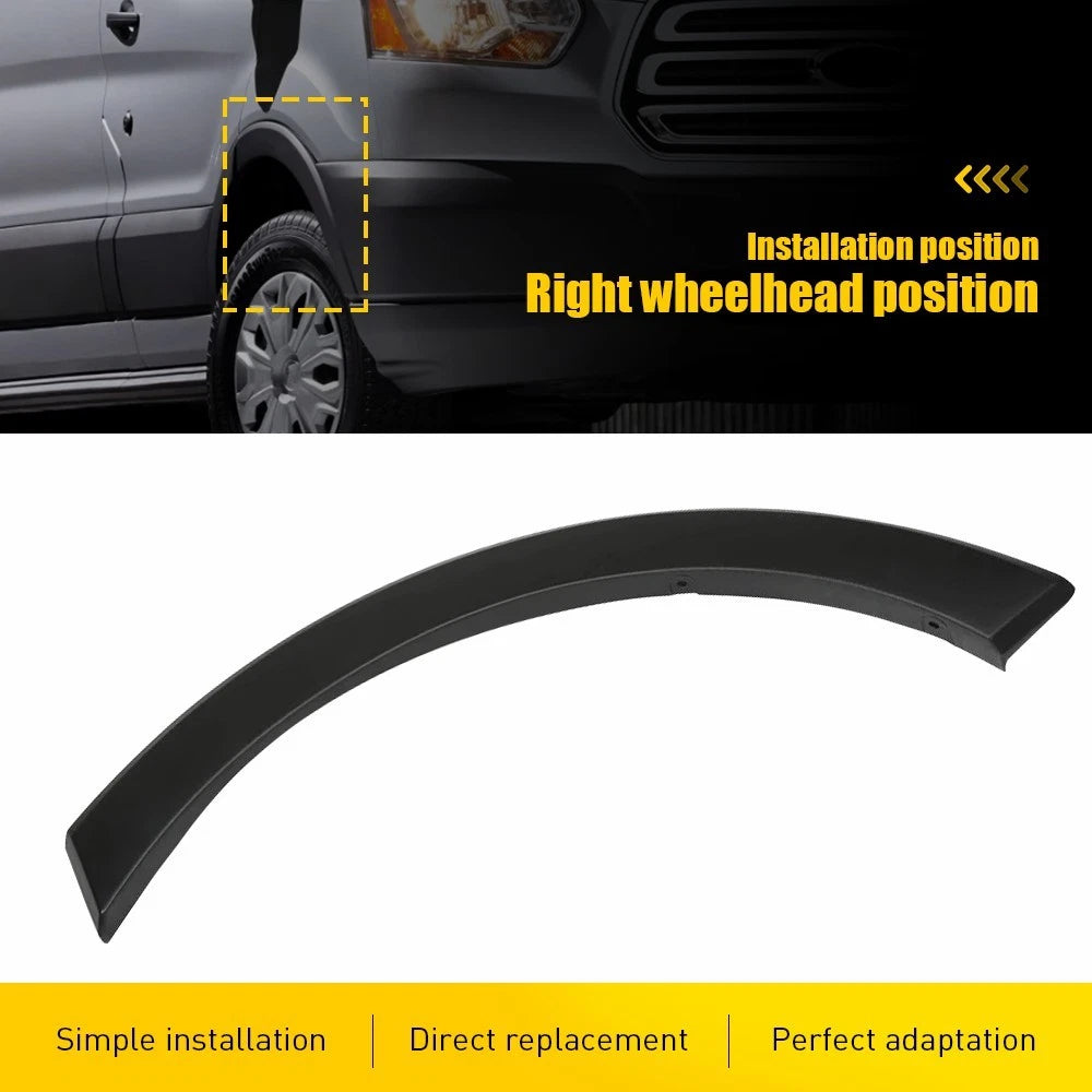 Right Passenger Side Door Fender Flare Molding Trim for Ford Transit (2015–2022)