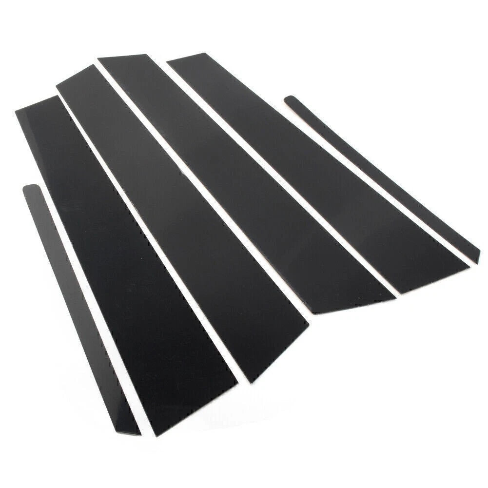 Set of 6 Door Trim Pillar Posts Cover Kit for KIA Optima (2011–2015) Gloss Black