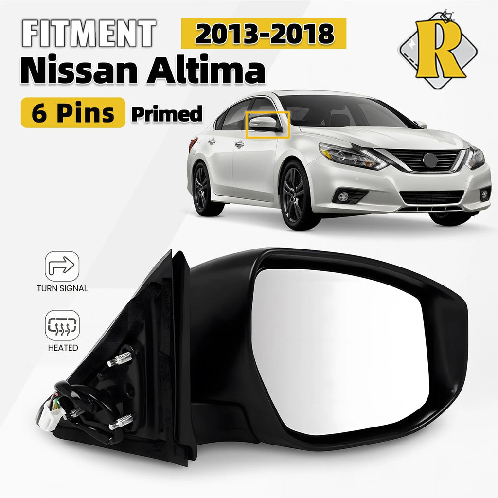 Right Side View Mirror with Signal Light Heated for Nissan Altima (2013–2018)