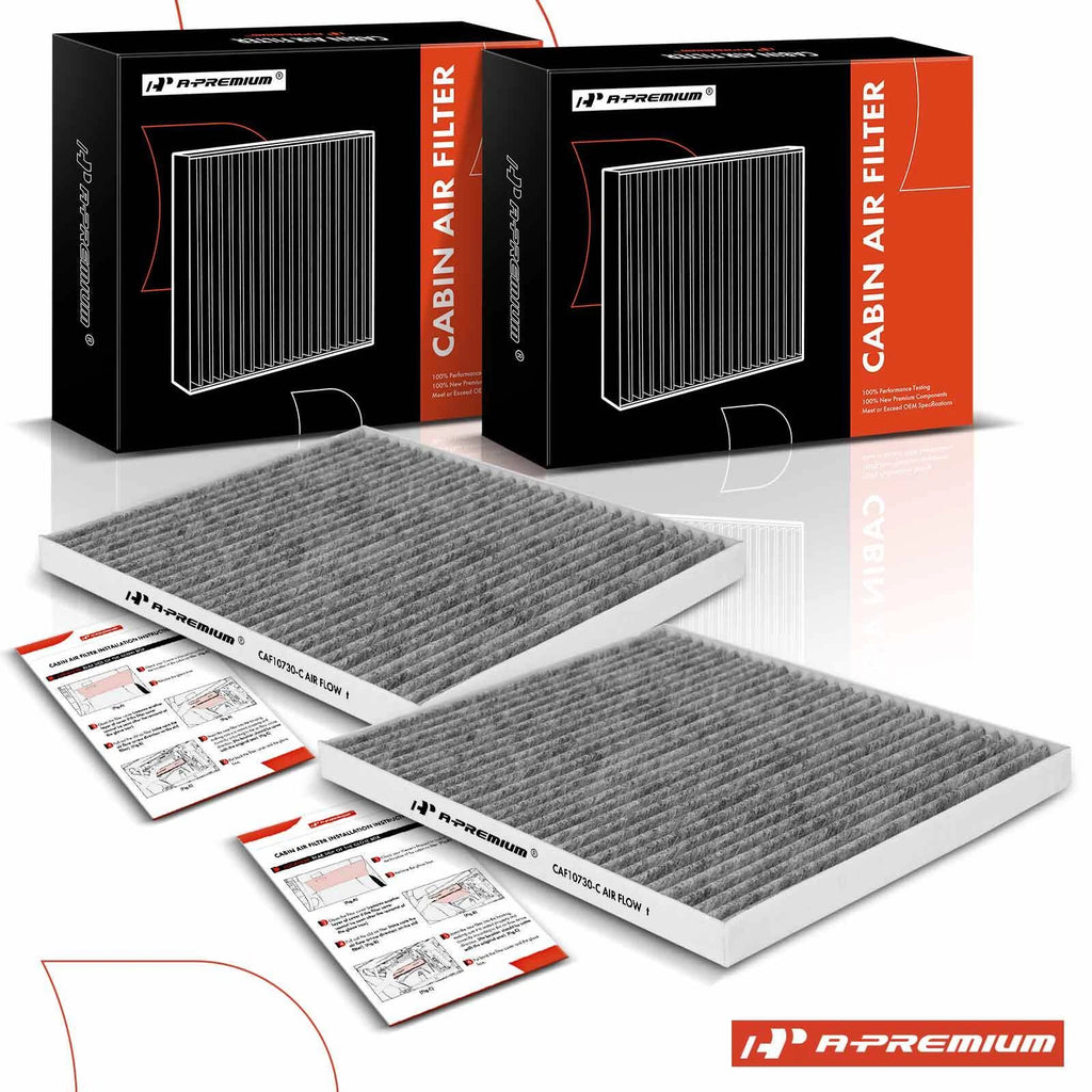 2X Activated Carbon Cabin Air Filter for Kia Borrego Spectra (2004–2009)