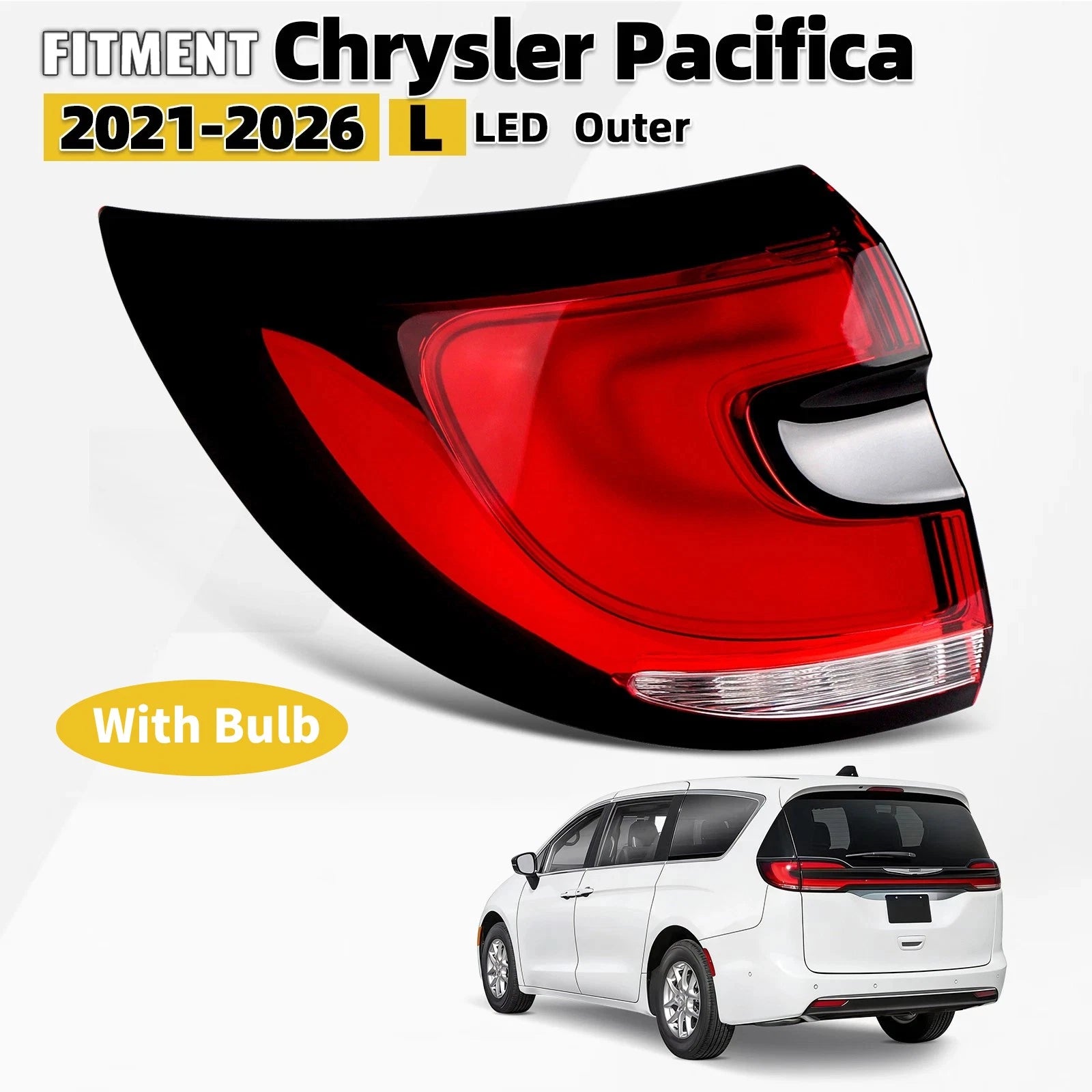 Outer LED Tail Light Brakelamp for Chrysler Pacifica (2021–2026) 68424931AB