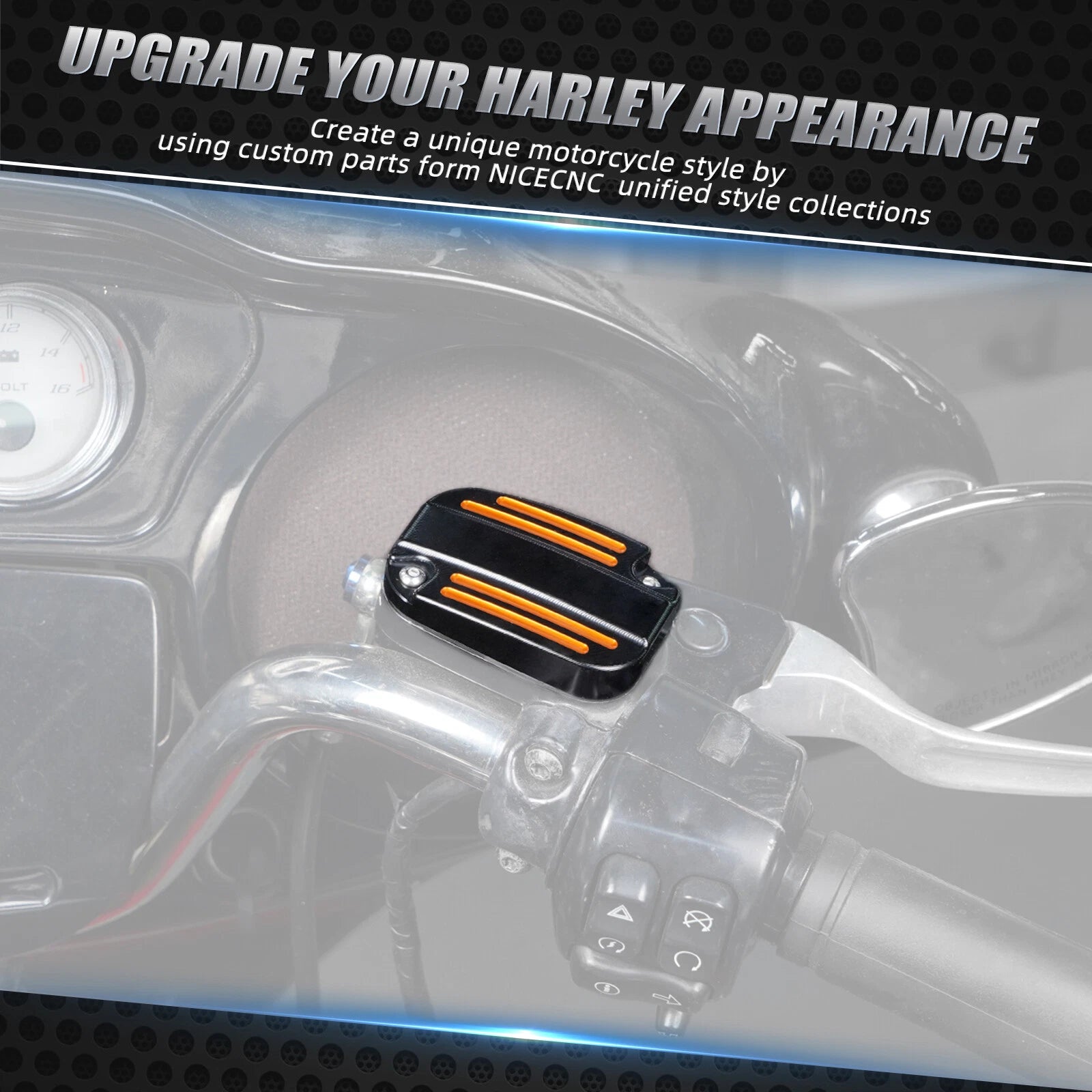 Front Brake Master Cylinder Cover 42855-06C for Harley Ultra Limited FLHTK (2018–2024)