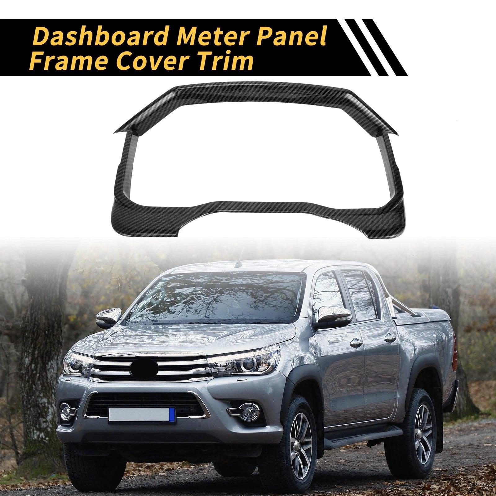 Carbon Fiber Dashboard Meter Panel Frame Cover for Toyota Tundra (2022–2024)