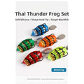 5 Pack Floating Frog Lures for Bass Fishing (Topwater)