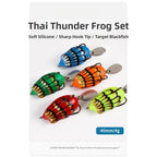 5 Pack Floating Frog Lures for Bass Fishing (Topwater)