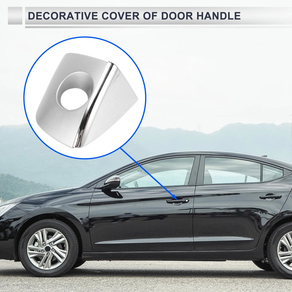 Front Left Door Handle Cover Lock Cap for Audi Q5 (2008–2017) No. 8T0837879 Silver