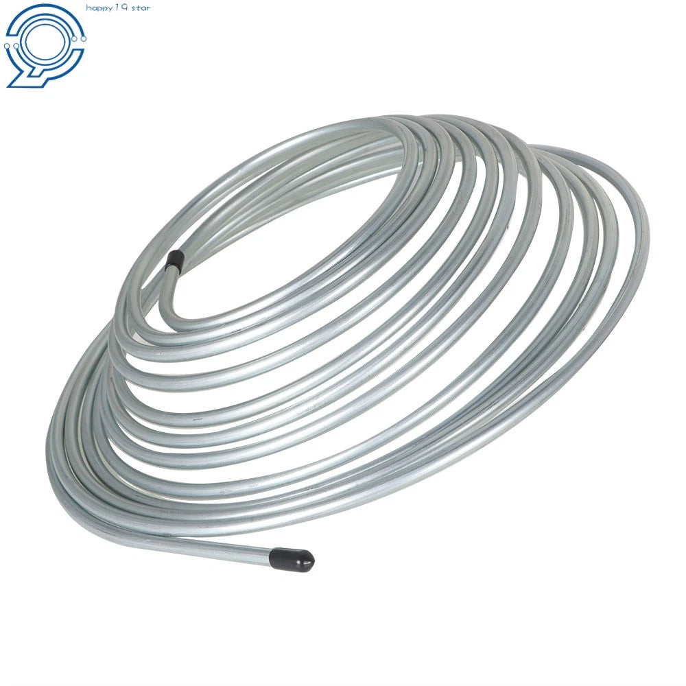 25 Ft. Zinc-Coated Steel Brake Line Tubing Kit for Universal Vehicles