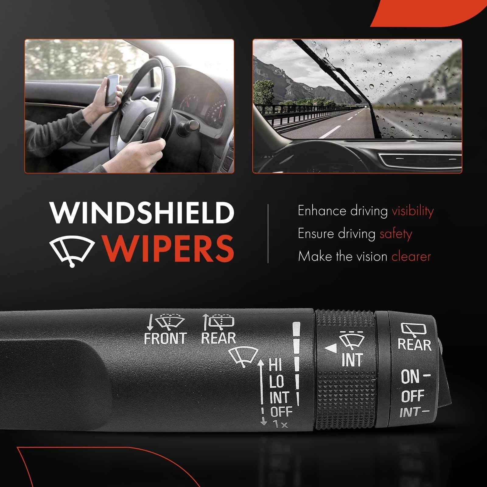 Windshield Wiper Switch for Chevrolet Equinox GMC Terrain (2010-2017)