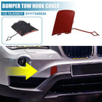 Front Bumper Tow Hook Cover for BMW X1 E84 (2012–2015) 51117345034 Red