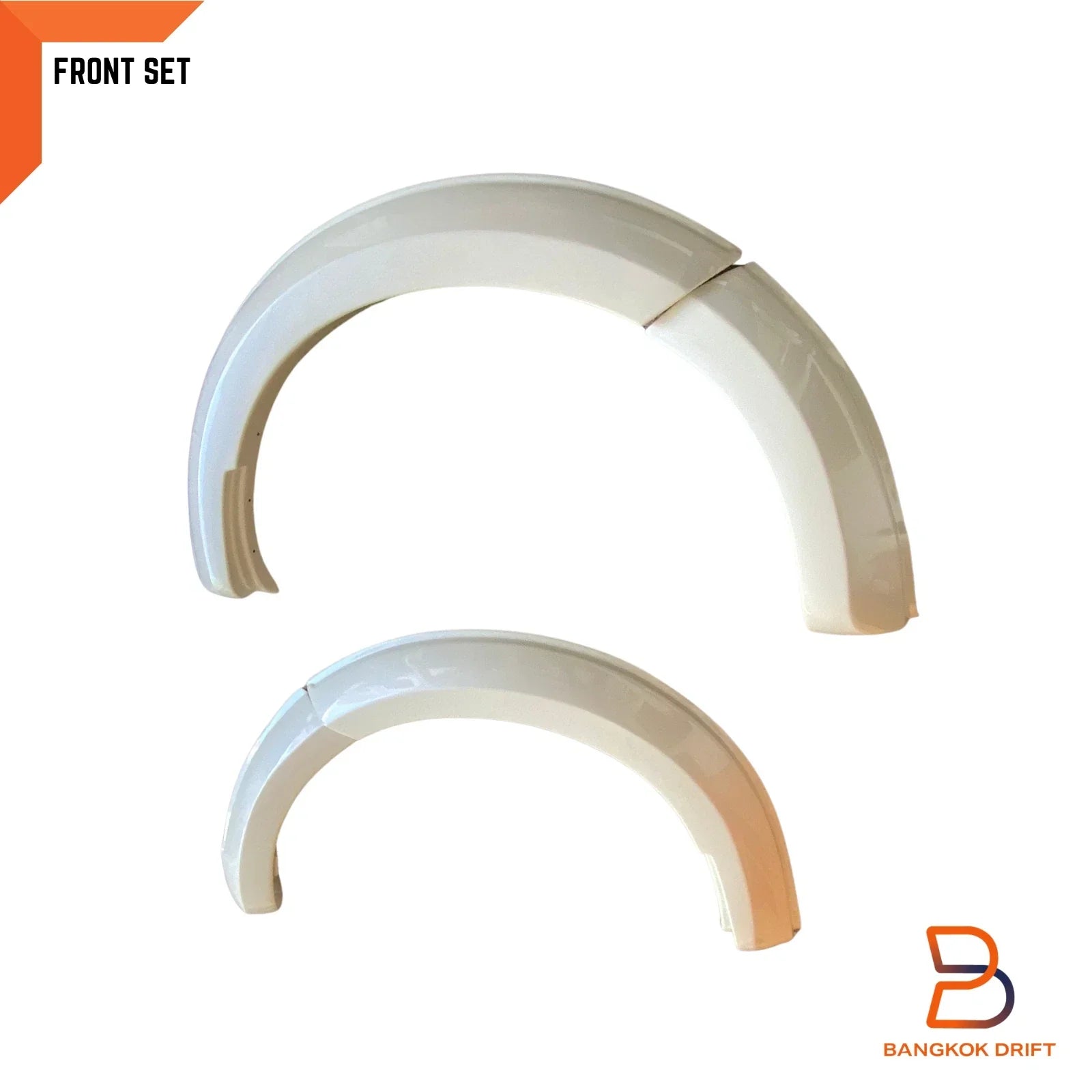 White Front Fender Flares for Nissan Navara NP300 Widebody (2015-2019)