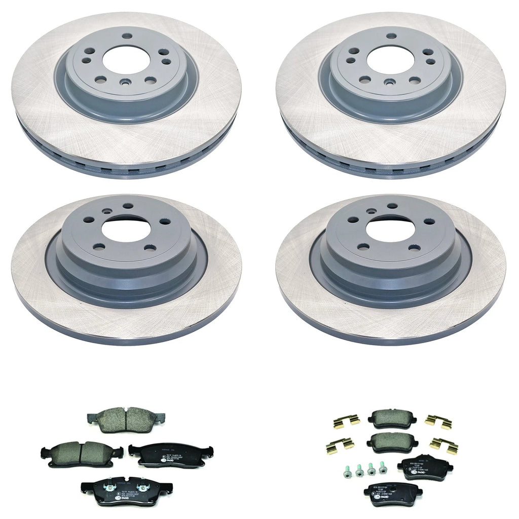 DuraGo Front Rear Rotors & Low-Met Brake Pads Kit for Benz X166 (2016–2019)